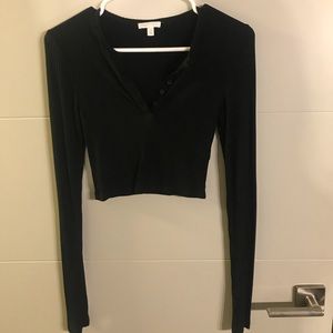 Long sleeve crop top